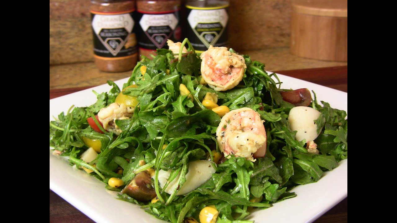 Shrimp & Arugula Salad w/ Fresh Lemon Vinaigrette | Cooking With Carolyn