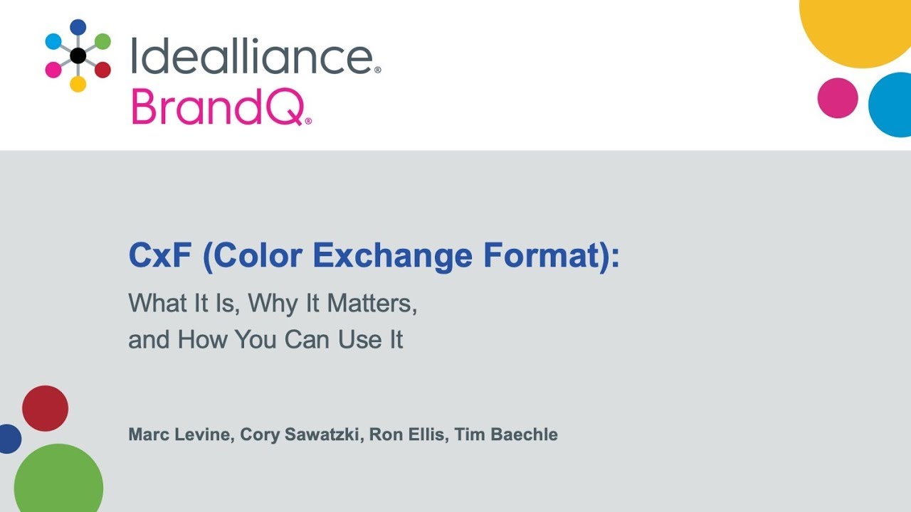 CxF (Color Exchange Format) | A BrandQ® Webinar