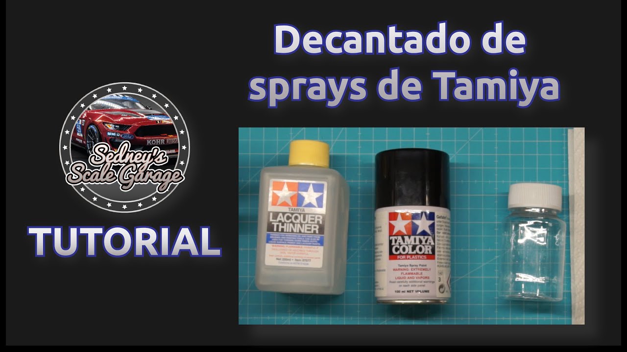 Tutorial - Decantado de botes de spray para aerógrafo en *Español*