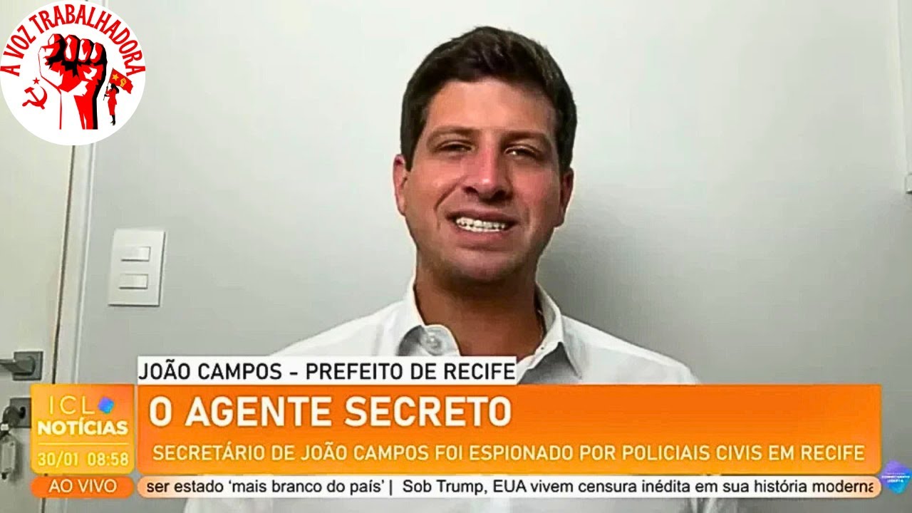 Prefeito de Recife João Campos fala ao ICL Notícias sobre espionagem da Polícia Civil de Pernambuco