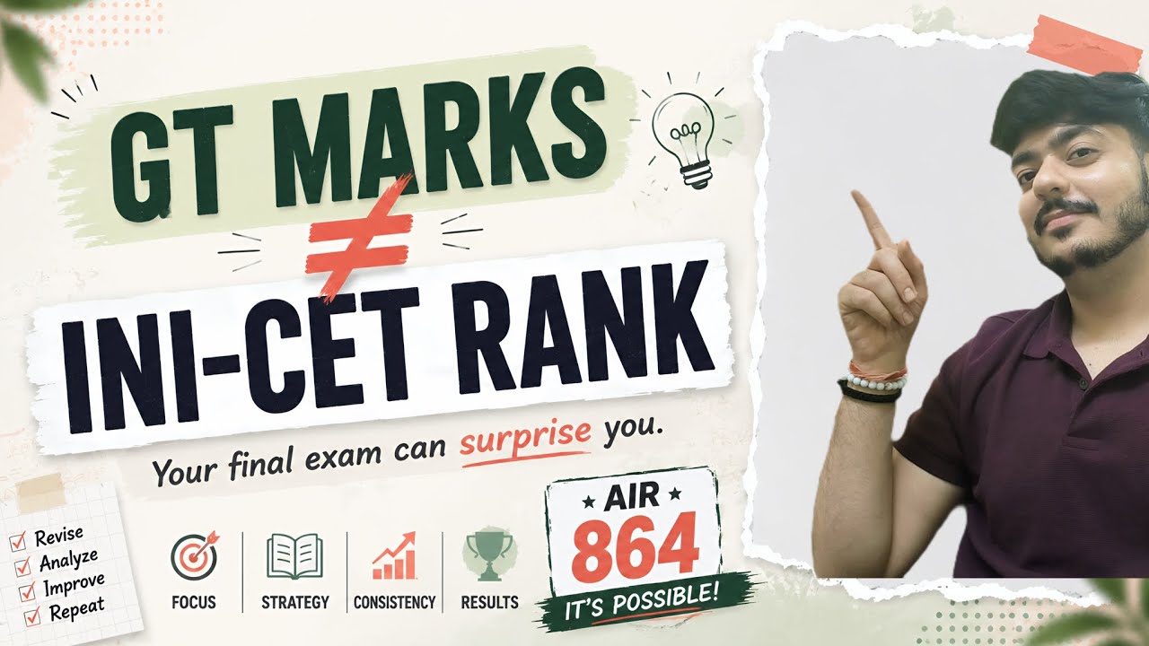Low GT Scores? Watch This Before INI-CET