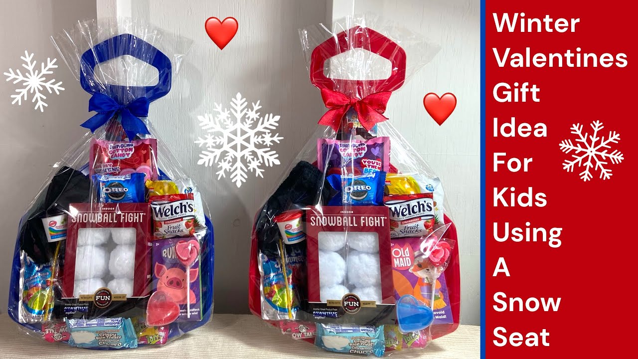 Winter | Valentines Gift Idea for Kids using a Snow Seat | Sled