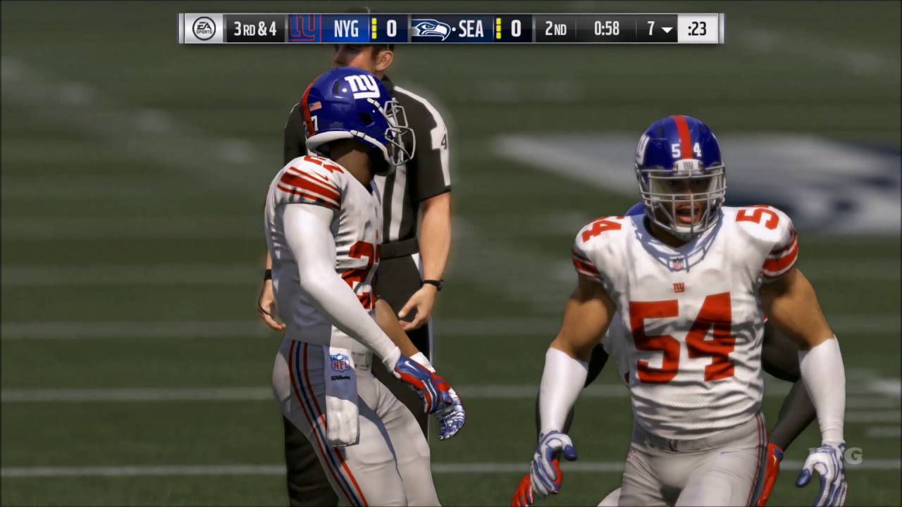 Madden NFL 17 - New York Giants vs Seattle Seahawks | Gameplay (HD) [1080p60FPS]