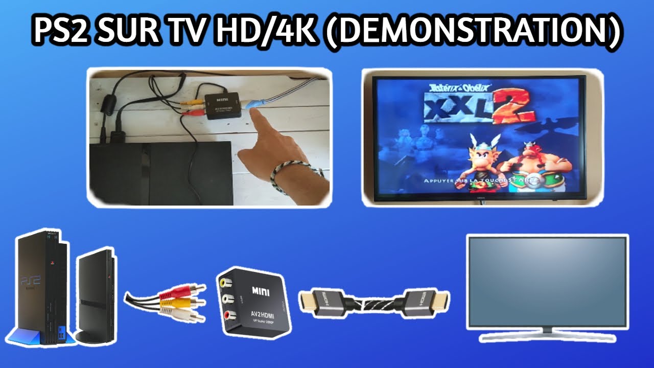 BRANCHER LA PS2 SUR UNE TELE HD