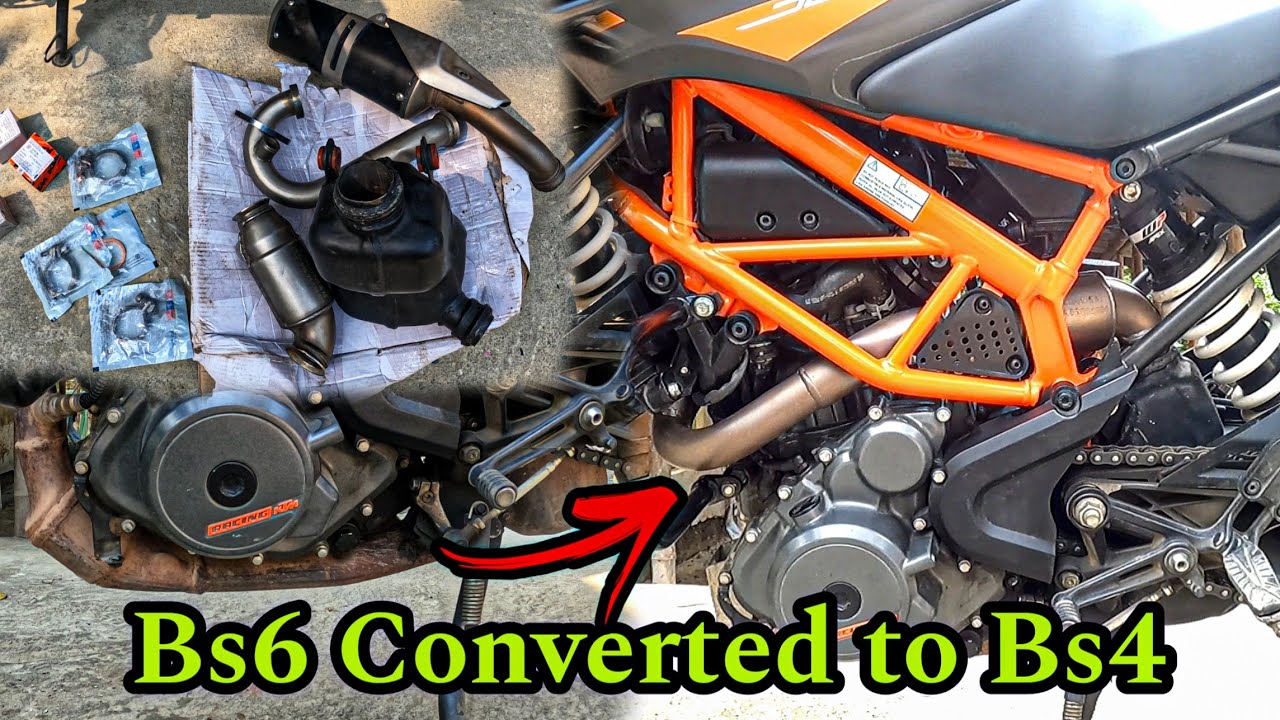 Duke 250 bs6 converted to bs4 | bs4 exhaust system installed