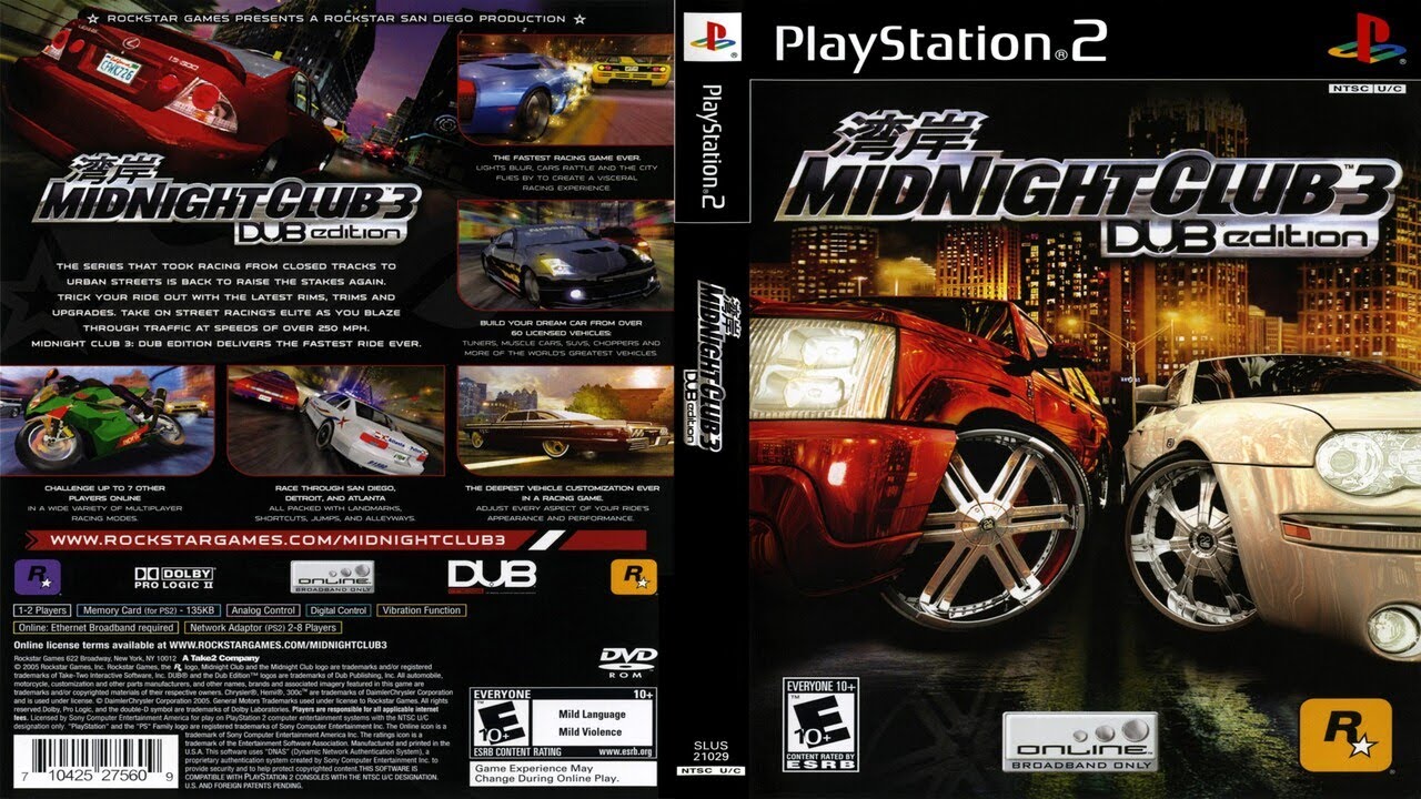 Midnight Club 3: Dub Edition (2005)   - Full Gameplay  | PS2  |  UHD | 4K |