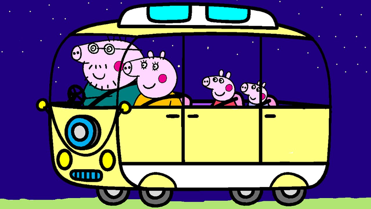 Peppa Pig Coloring Pages Coloring Book - Peppa Pig Campervan Coloring