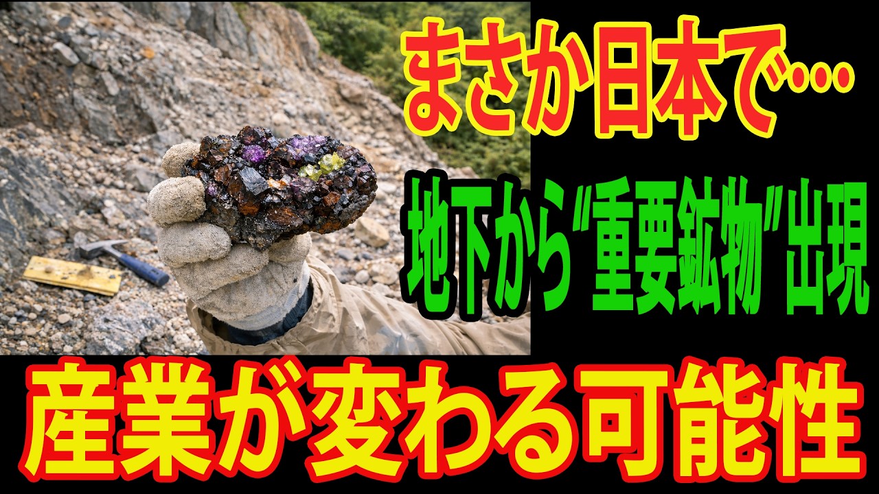 日本国内で希少資源を確認　栃木の地層から新鉱石が見つかった理由を解説 ！わかりやすく解説します！