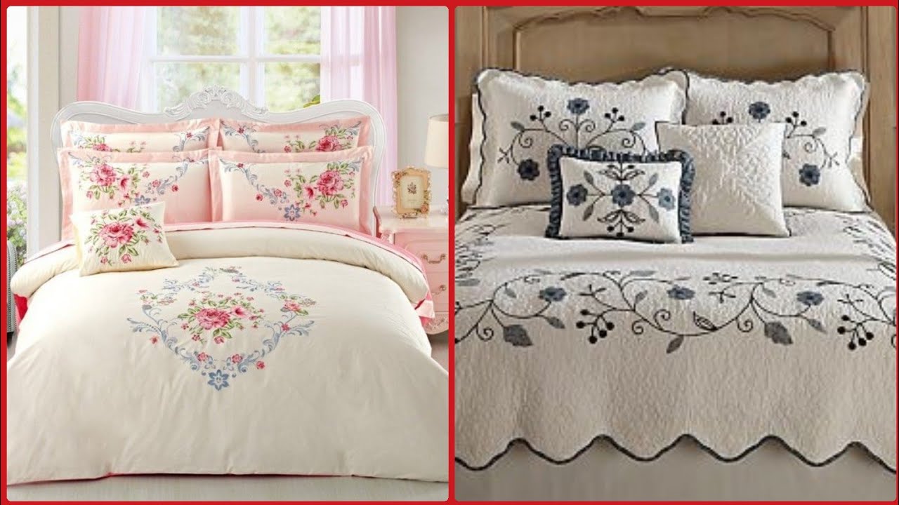 High Class International Standard Embroidered Bedsheet Design Collection