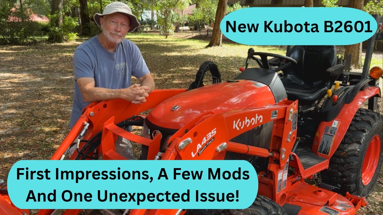 Today's Project:  Kubota B2601.  First Impressions, A Few Mods And One Major Issue!