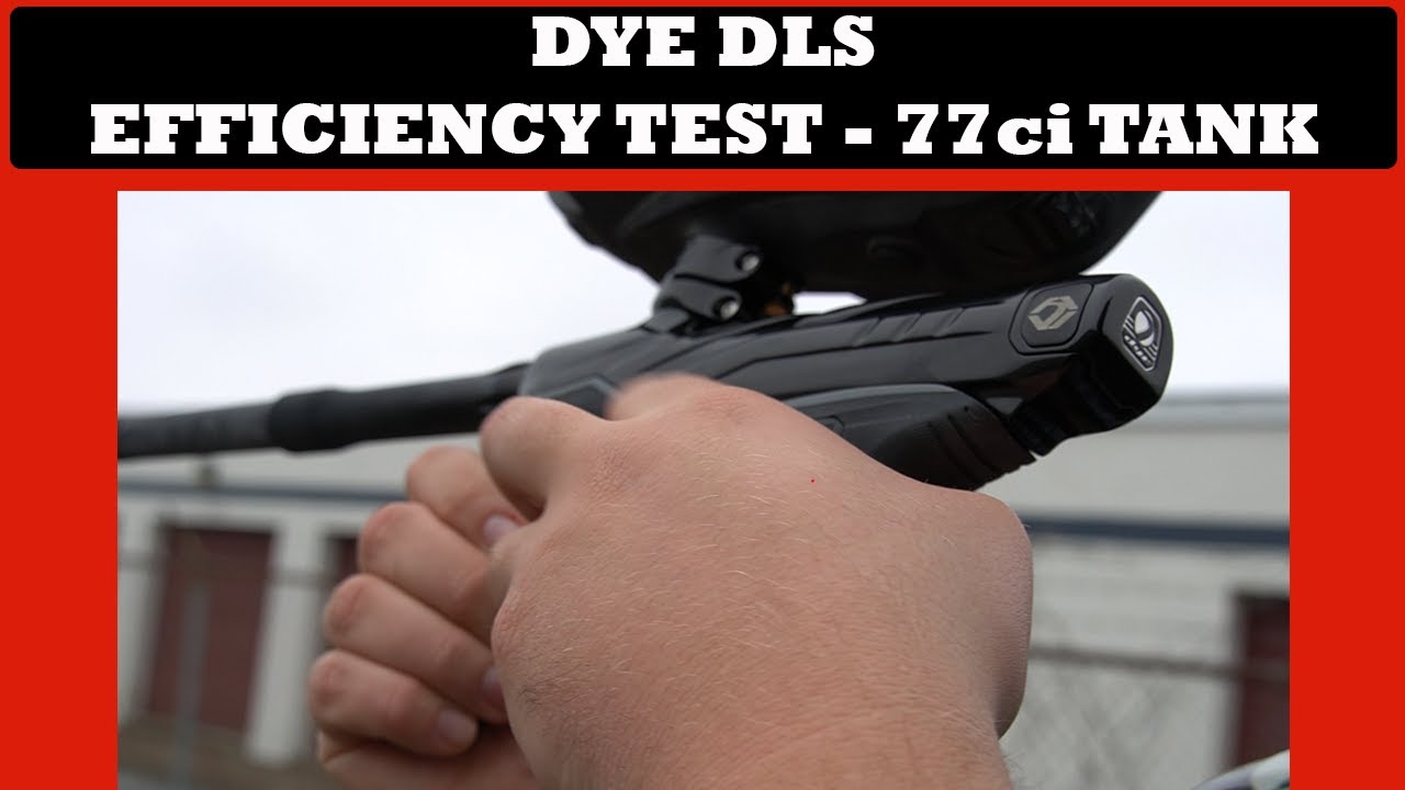 A WHOLE CASE OF PAINT?! Dye DLS Efficiency Test on a 77ci Tank | Punishers Paintball