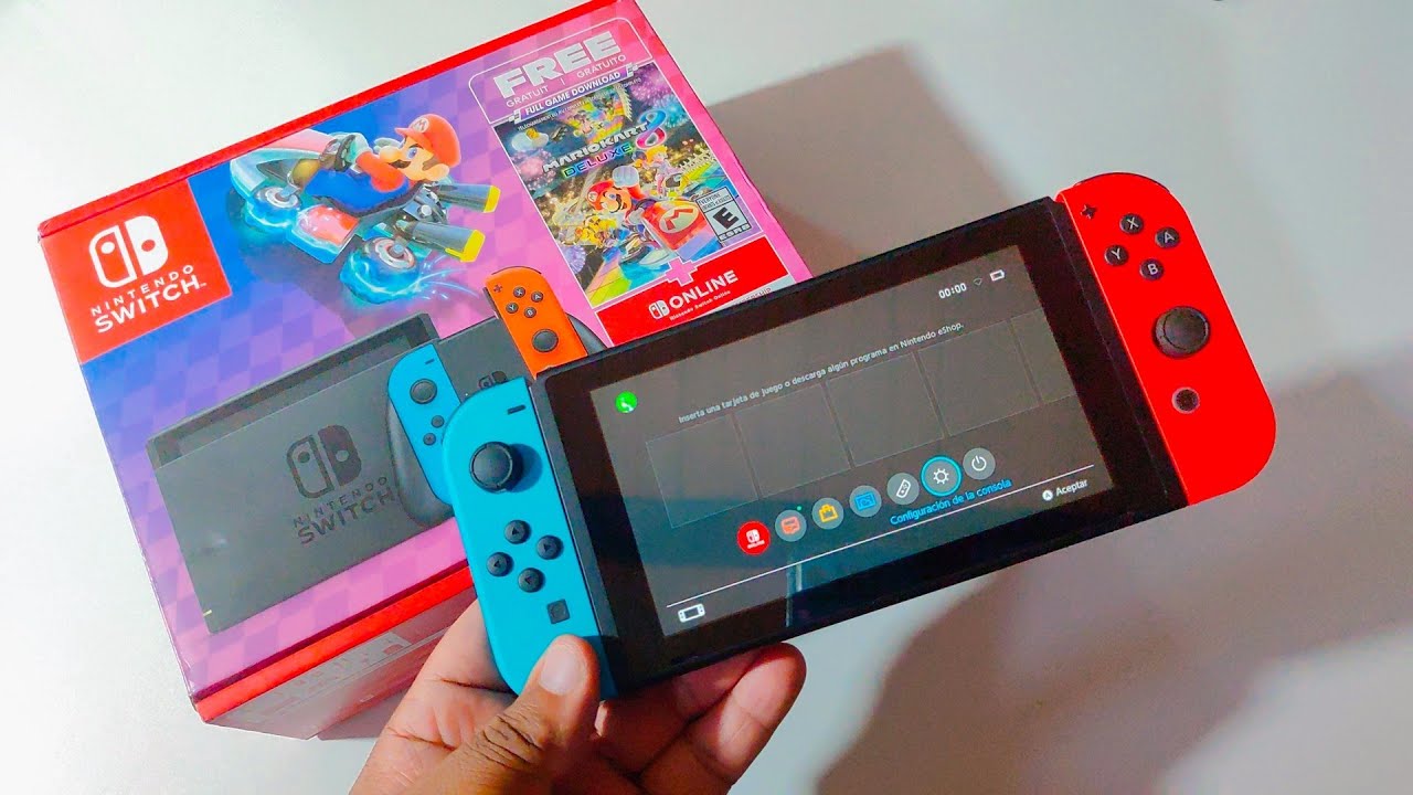 Umboxing Nintendo SWITCH Mario Kart 8 Deluxe En 2024 Vale La Pena Por El Precio? Nueva!!