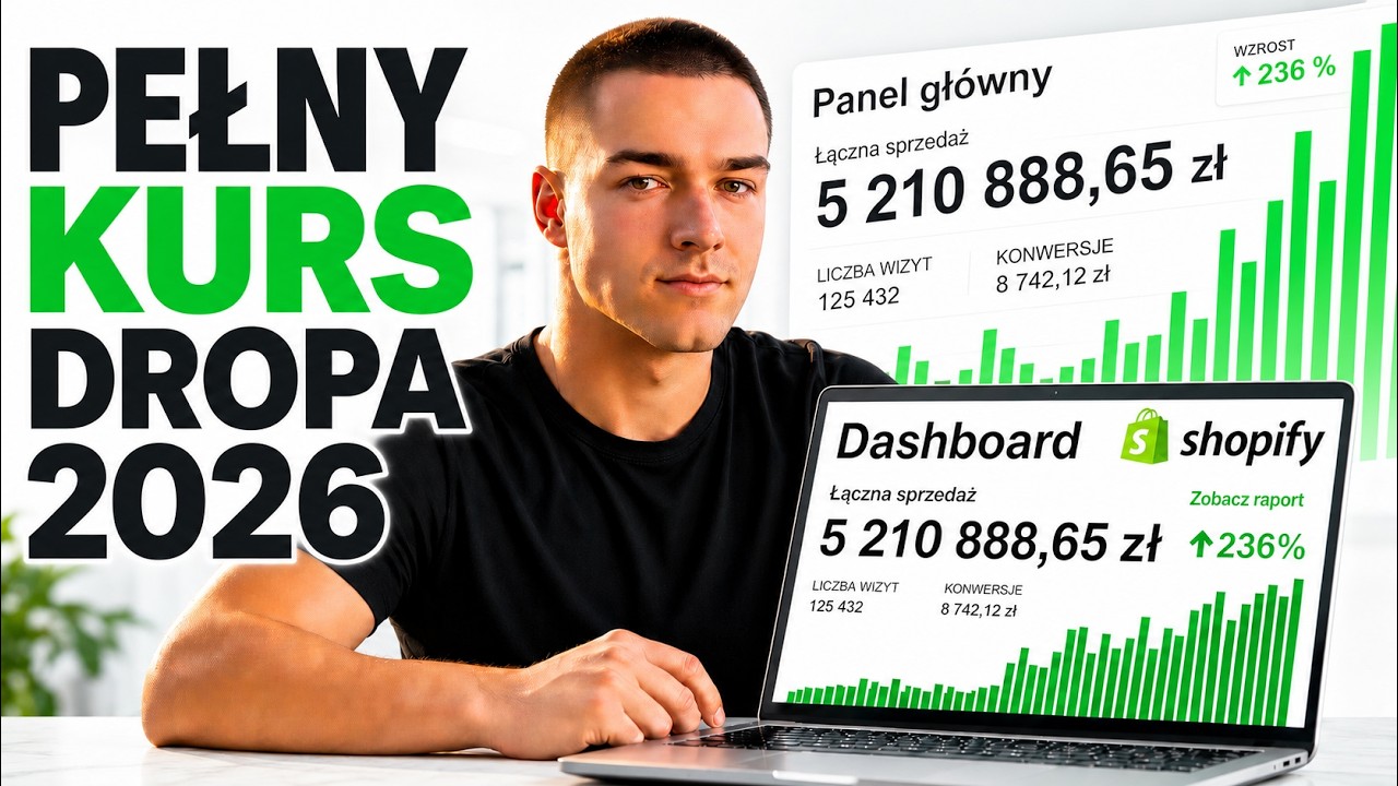Pełny kurs dropshippingu za darmo pokazuje wszystko krok po kroku