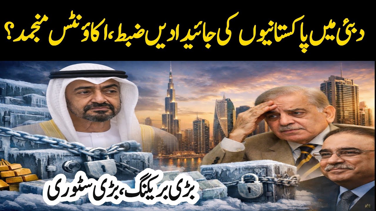 Pakistanis property in UAE confiscated? Accounts freezes? zafar naqvi zn news 
