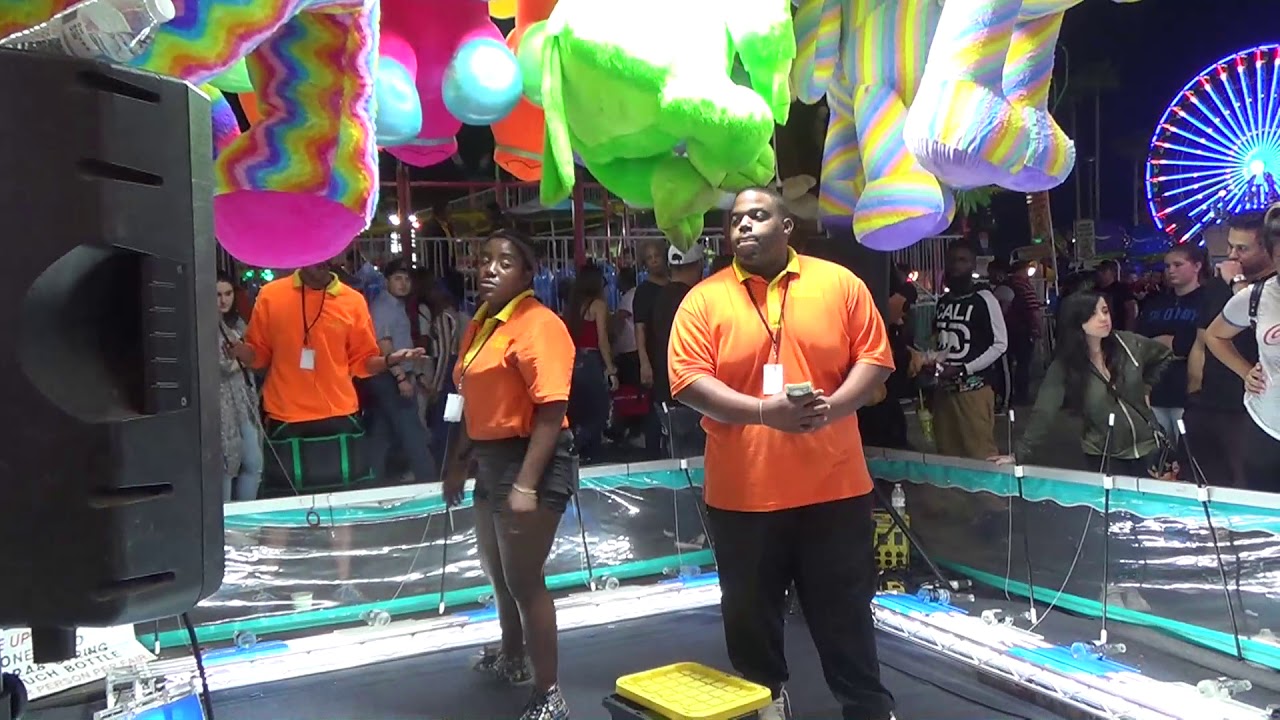 2019 FLORIDA STATE FAIR BOTTLE UP PICKUP GAME RING FISHING POLE