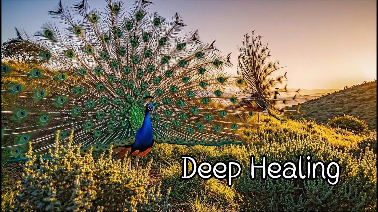 Beautiful Nature 4K: Majestic Peacocks & Relaxing Piano for Deep Sleep 🌿#deepsleep