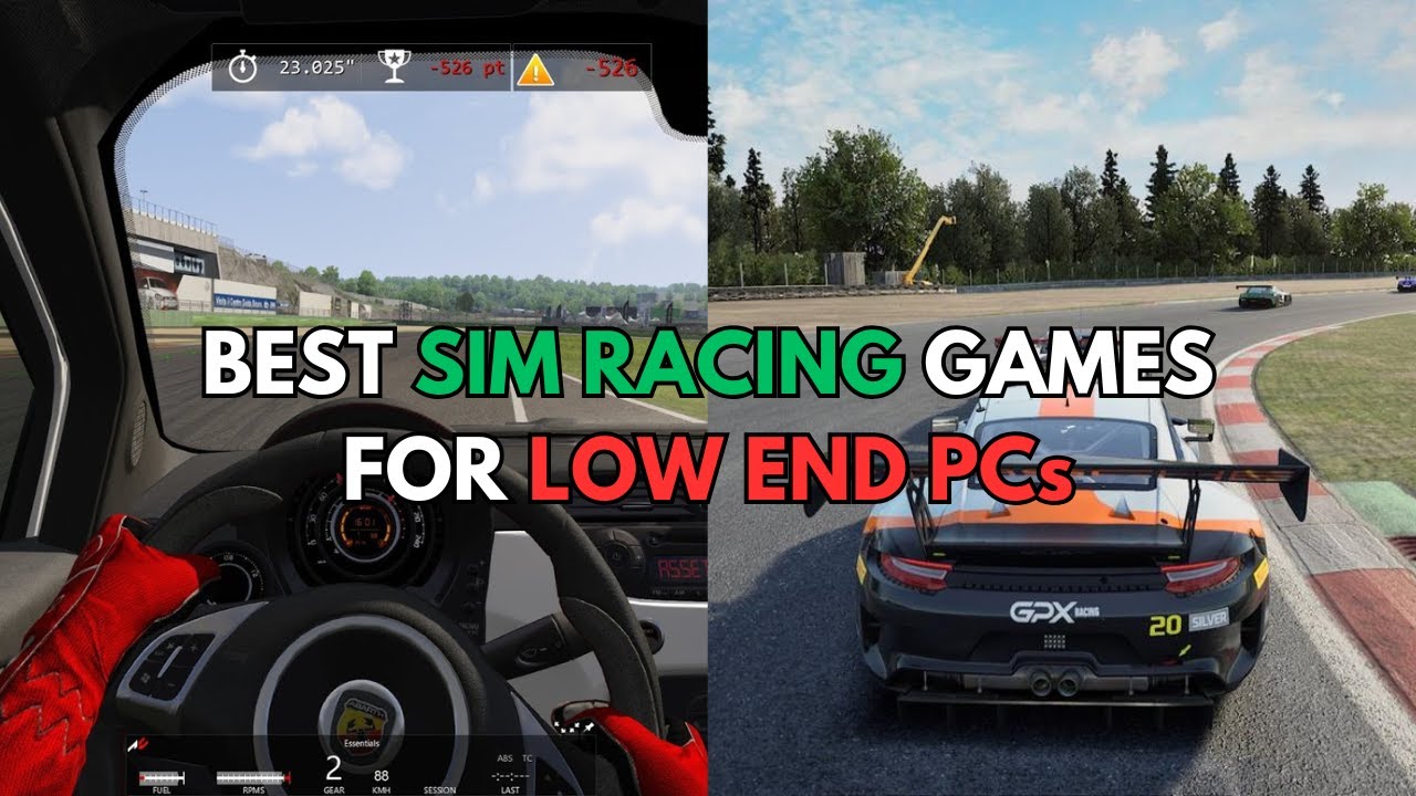 *BEST* SIM RACING GAMES for LOW END PCs