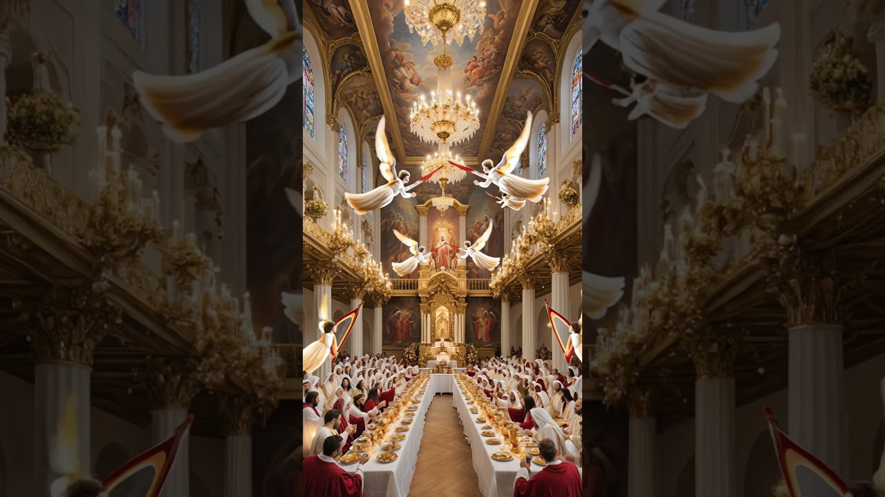 Feast of the Saints in Glory#Jesus #HeavenlyBanquet #MarriageSupperOfTheLamb #Saints #Angels