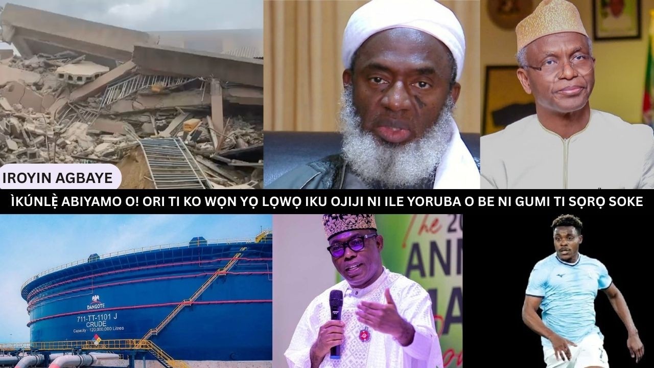 ÌKÚNLẸ̀ ABIYAMO O! ORI TI KO WỌN YỌ LỌWỌ IKU OJIJI NI ILE YORUBA O BE NI GUMI TI SỌRỌ SOKE