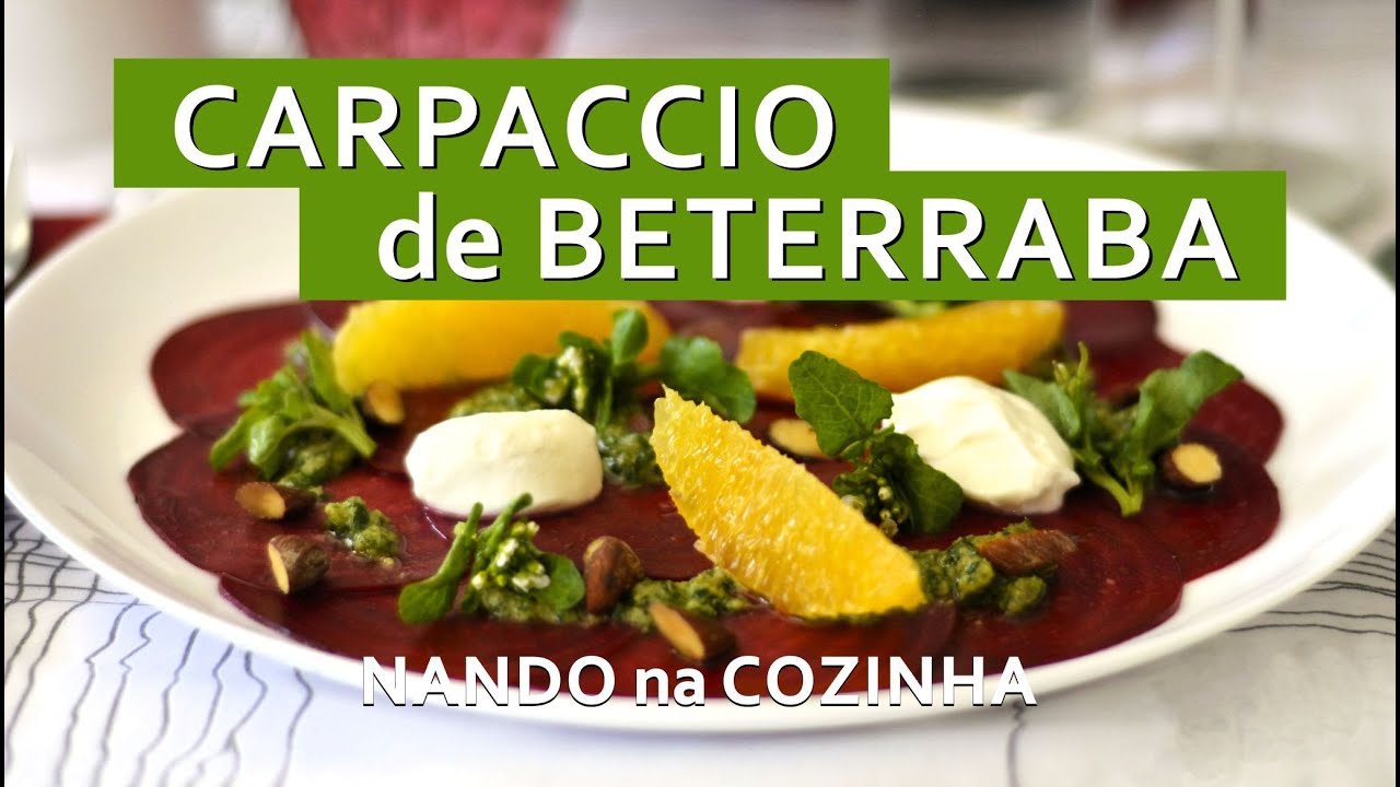 CARPACCIO de BETERRABA: sucesso garantido em preparo que enche os olhos e surpreende o paladar