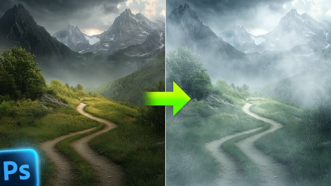 How to Add Realistic Fog Effect in Photoshop | Easy Tutorial
