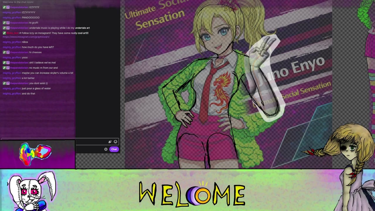 Lets Draw Danganronpa AU OC 