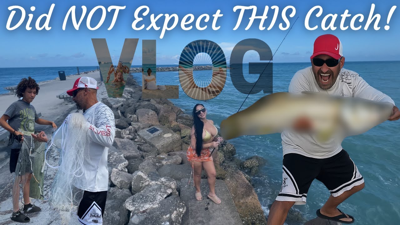 EPIC FORT PIERCE JETTY FISHING 🎣 Dad & Son catch MONSTER 😱