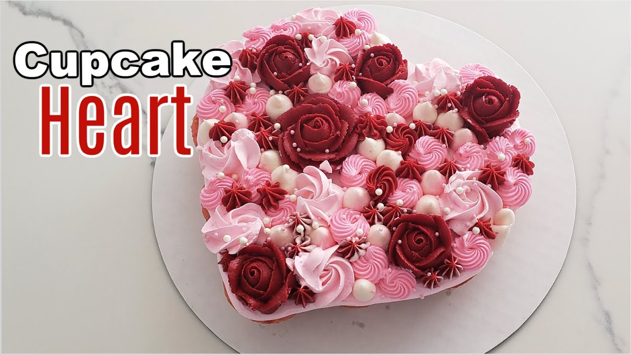 Pullapart cupcake | Cupcake heart