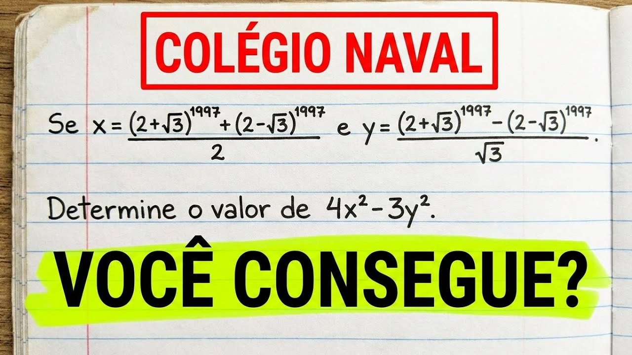 Matemática Colégio Naval: Produtos Notáveis