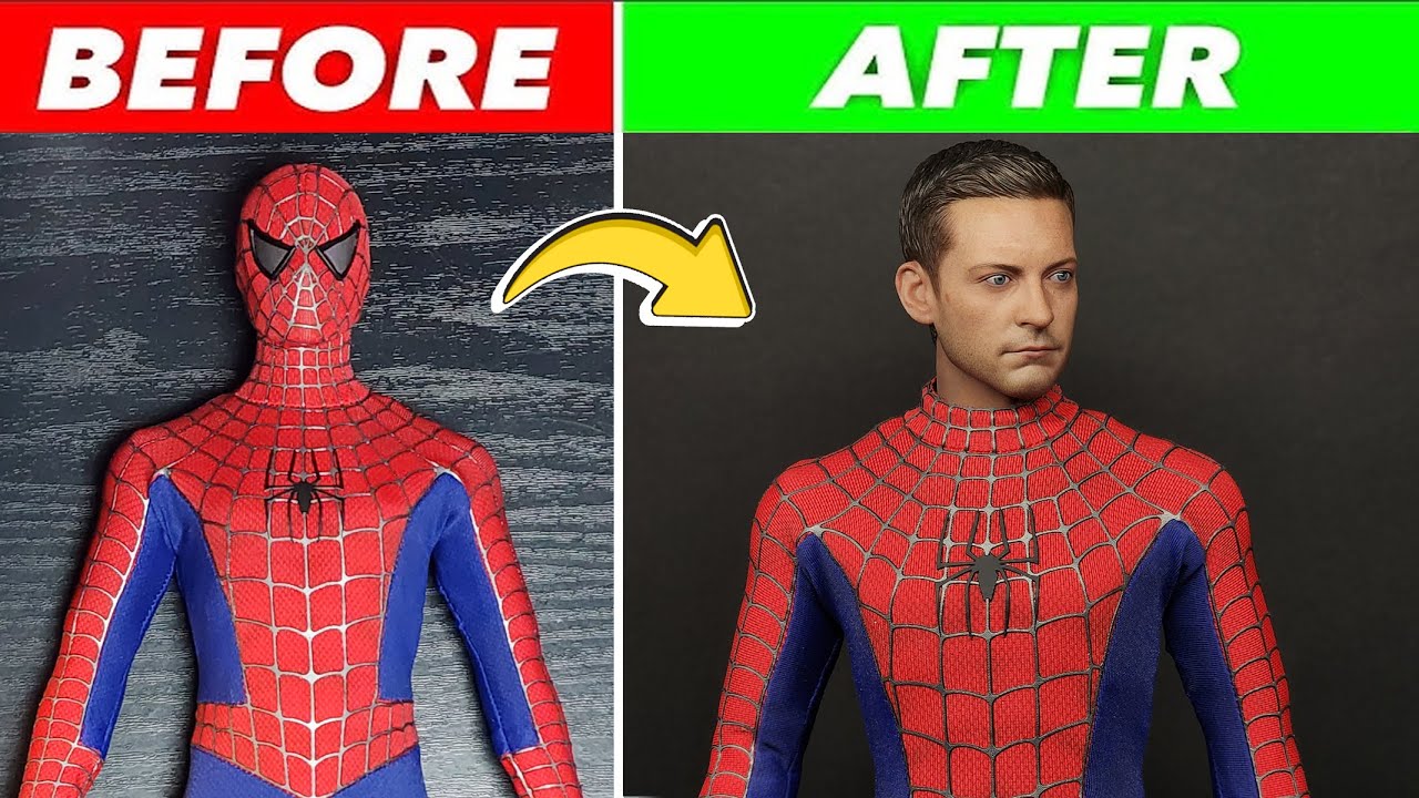 Hot Toys 1/6 Tobey Head on Thunder Toys Spiderman Body - Mod Tutorial