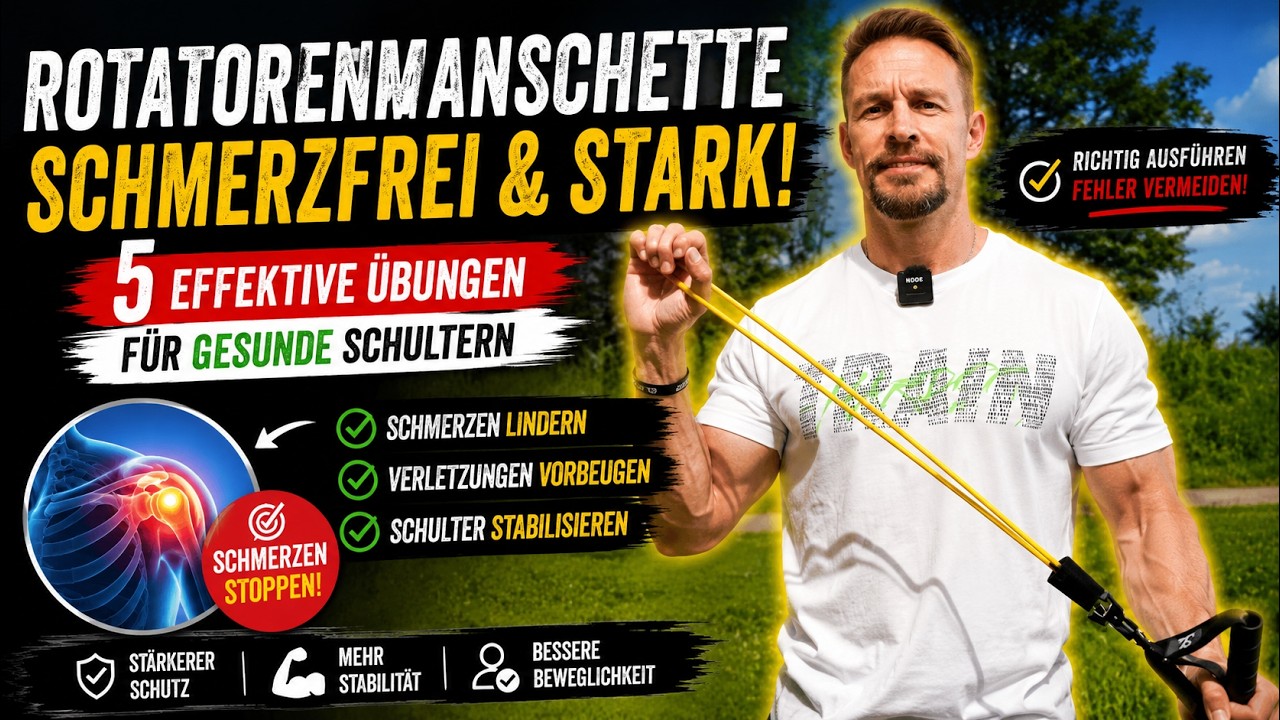 Rotatorenmanschette  - Schmerzfrei werden mit diesen Schulter Übungen