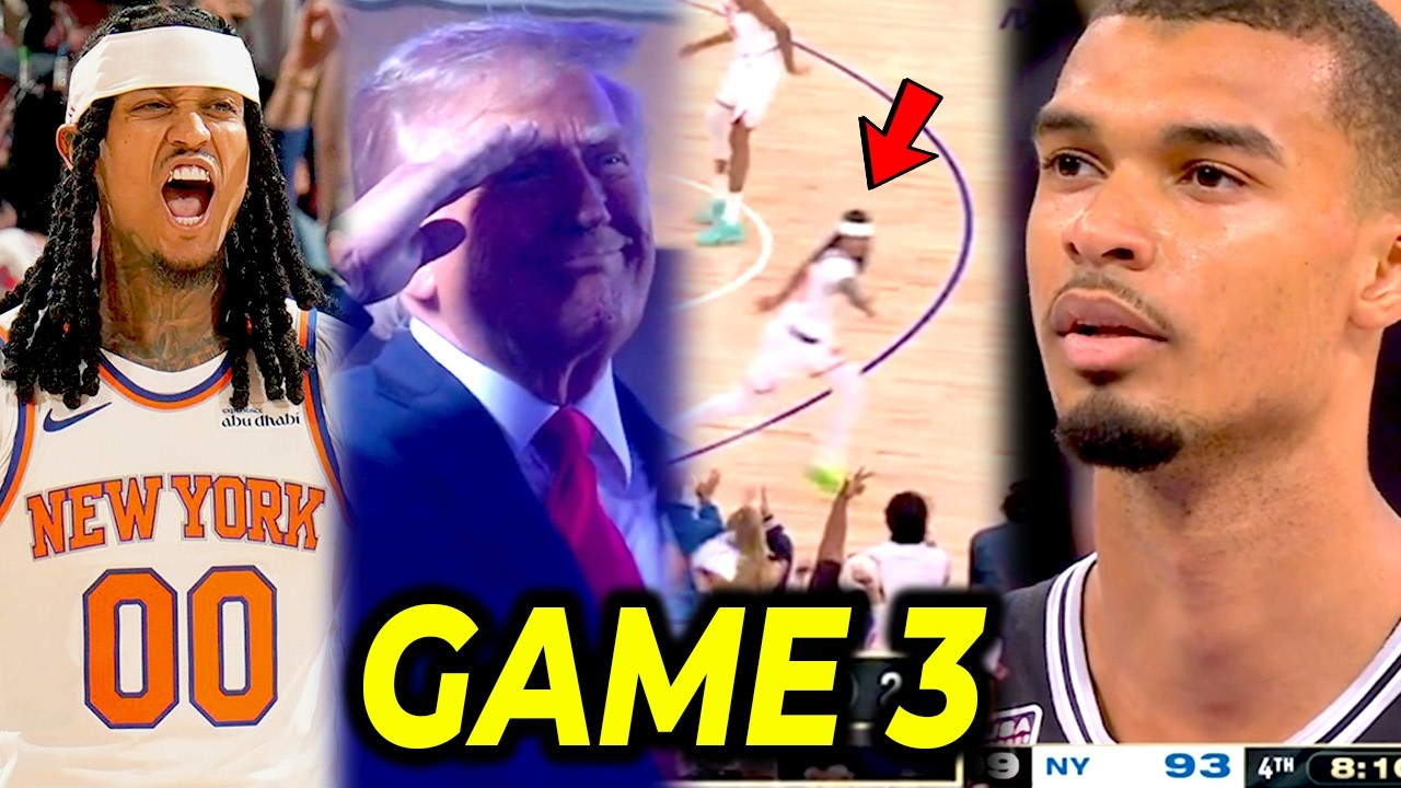 TRUMP SA FINALS! Hype kay Jordan Clarkson ang crowd sa Game 3, dirty play ni Wemby kay Brunson!