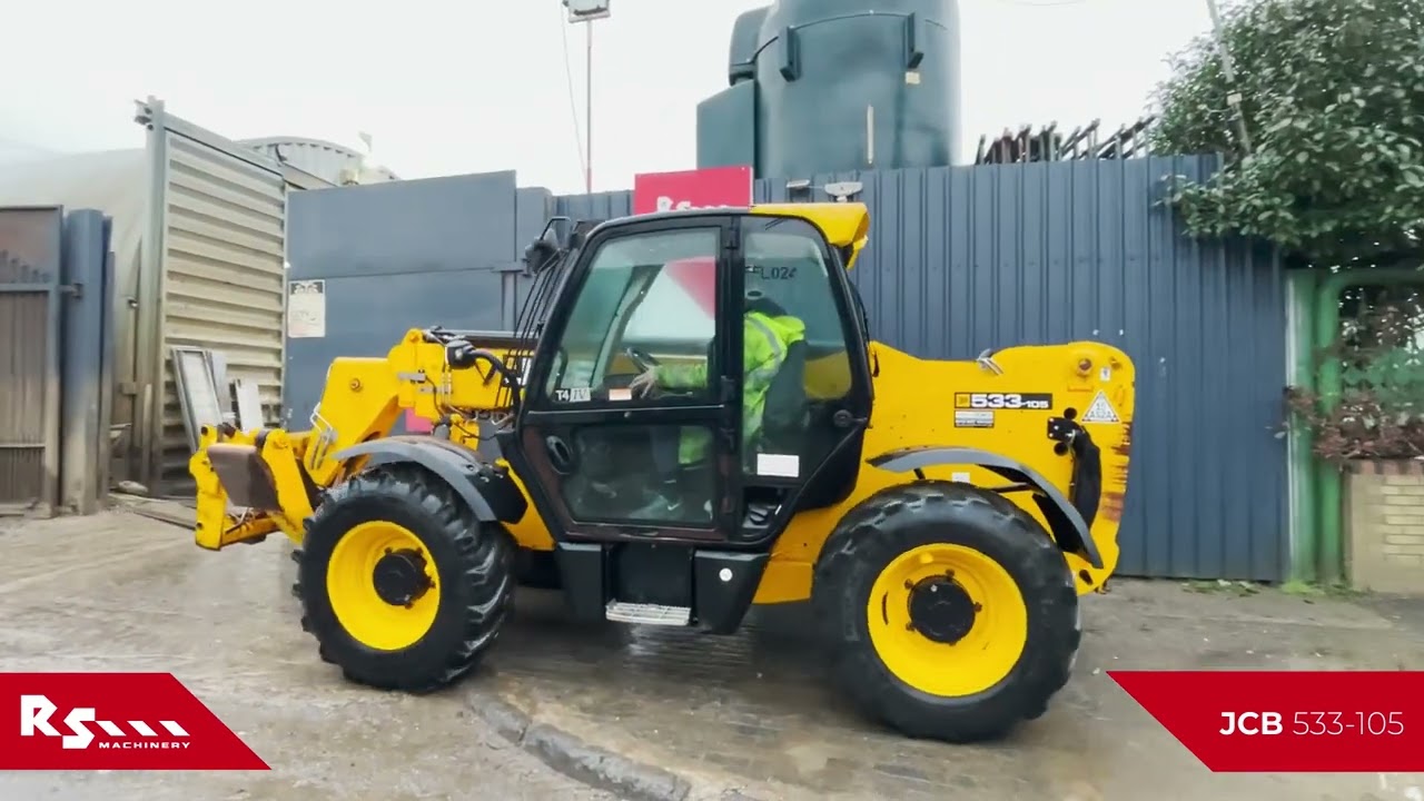 JCB 533-105 - 10.5M TELEHANDLER - RS MACHINERY HIRE AND SALE