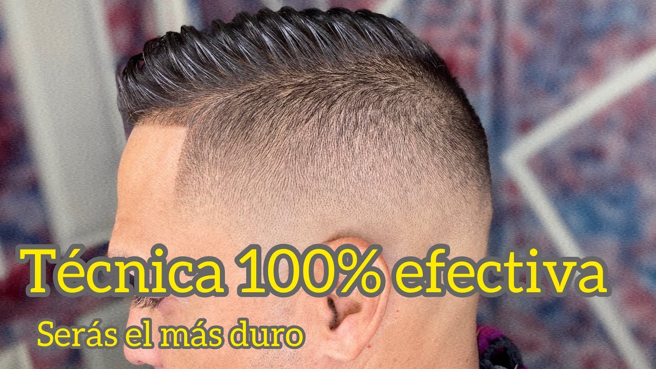 Como hacer un fade, técnica súper fácil + tijera ( comb over )