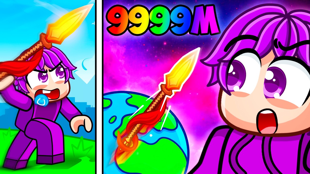 Потратил 8 958 683 доллара на тренировки по использованию копья в Roblox!