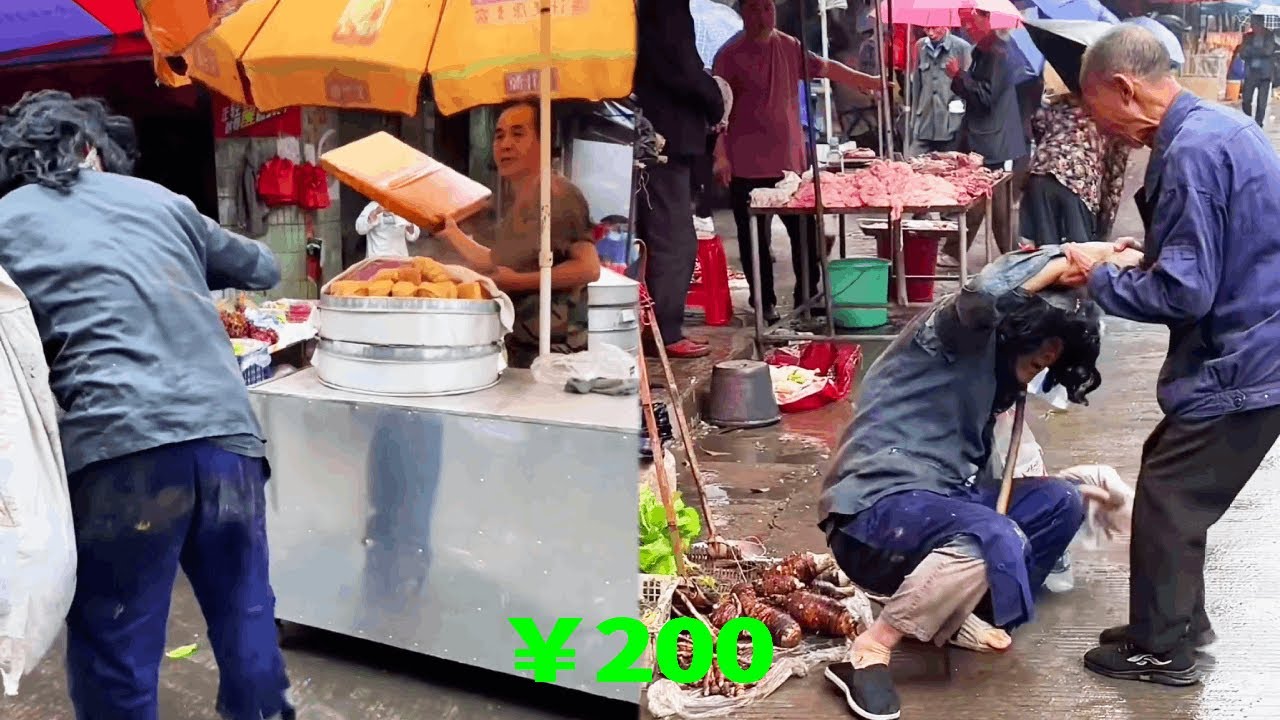 阿義假扮乞丐上街乞討，不料一位大哥拿起木板就要打我，好在最後有位善良大爺願意幫我！#Farm #tour【阿義走鄉村】