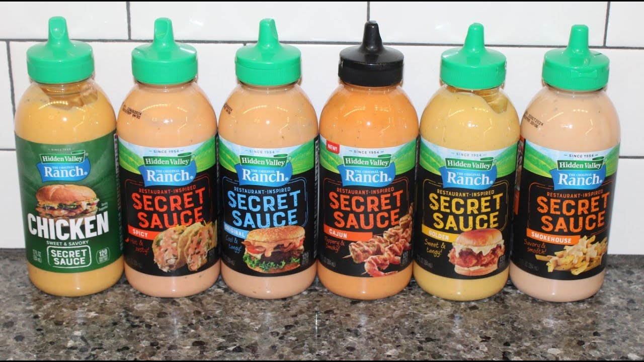 Hidden Valley Ranch Secret Sauce: Chicken, Spicy, Original, Cajun, Golden & Smokehouse Review