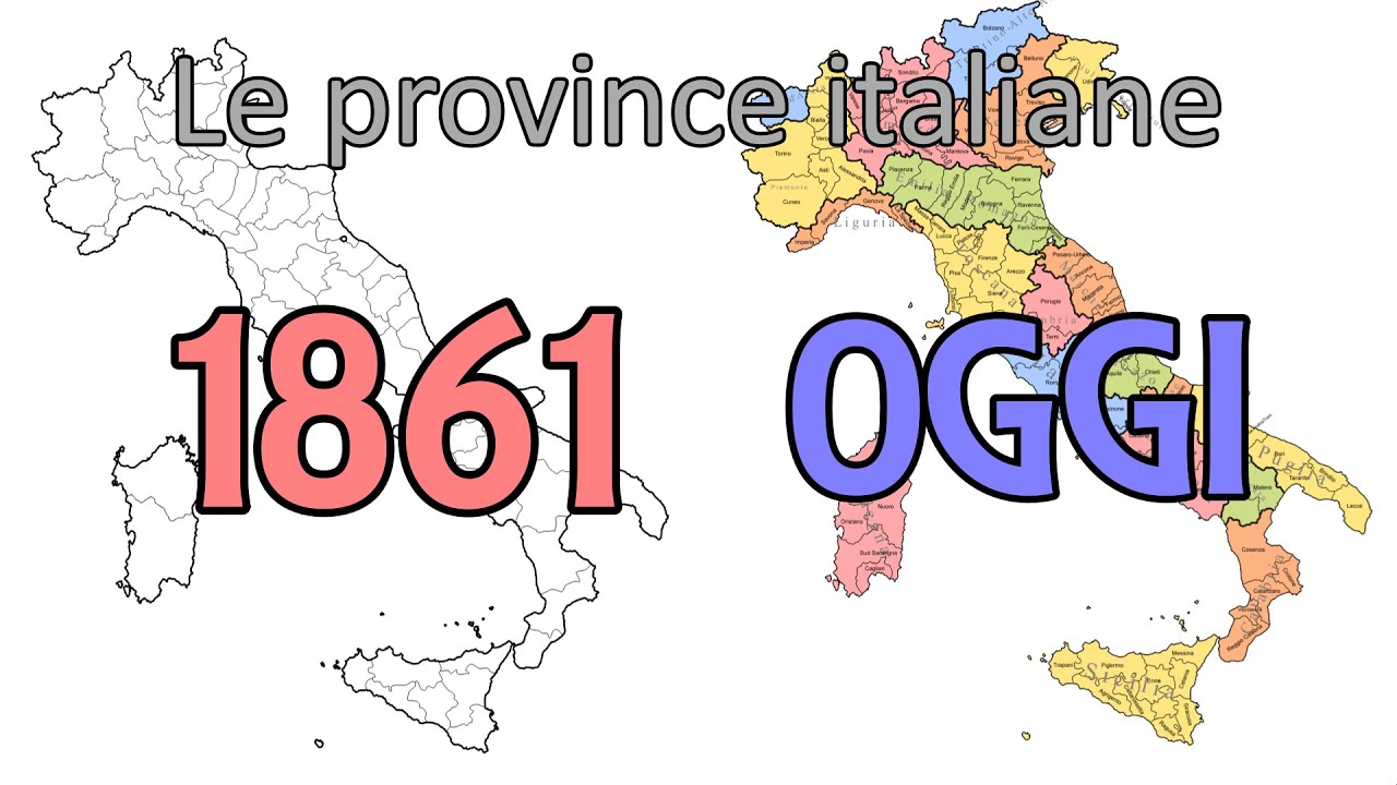 Come Sono Nate le Province Italiane? Evoluzione dal 1861 ad oggi