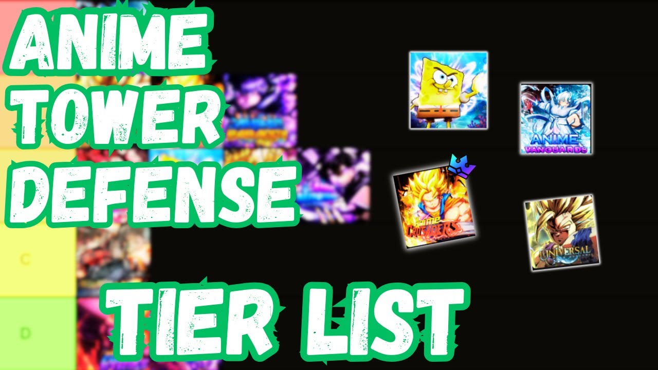 THE BEST ANIME TOWER DEFENSE TIER LIST *EVER*