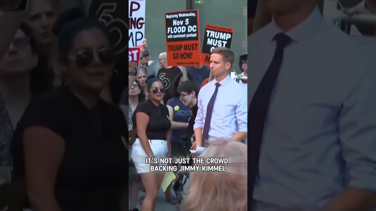 Protesters & Late-Night Hosts Clap Back at Trump Over Jimmy Kimmel 😅🔥