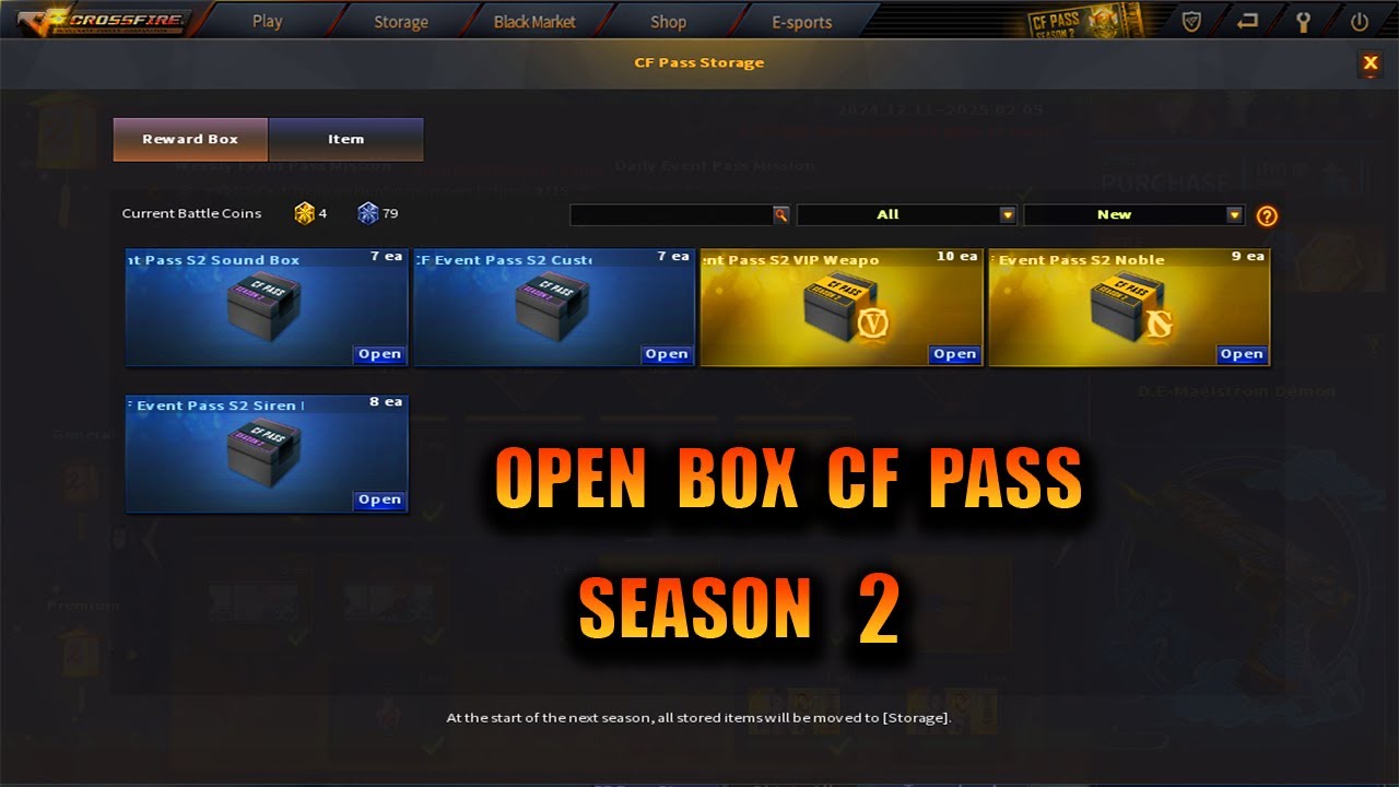 Crossfire West : Open Box Cf Pass Season 2