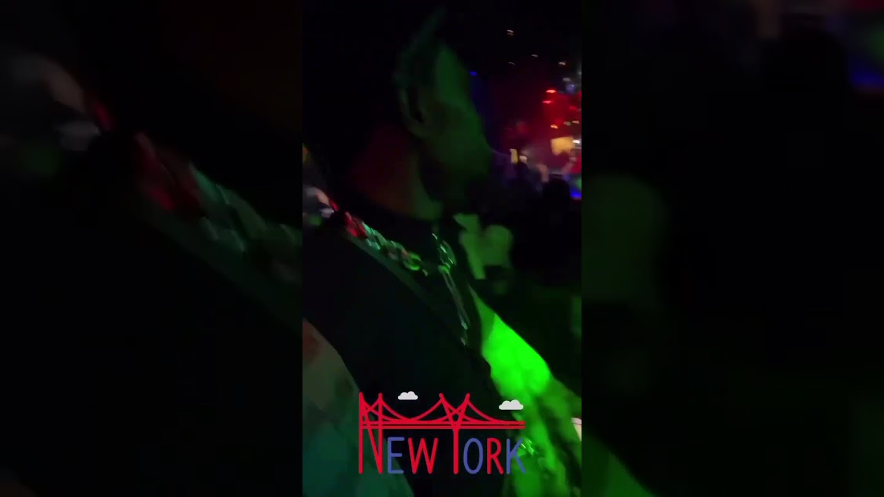 Asake Nigerian superstar enjoying himself at a club in New York city