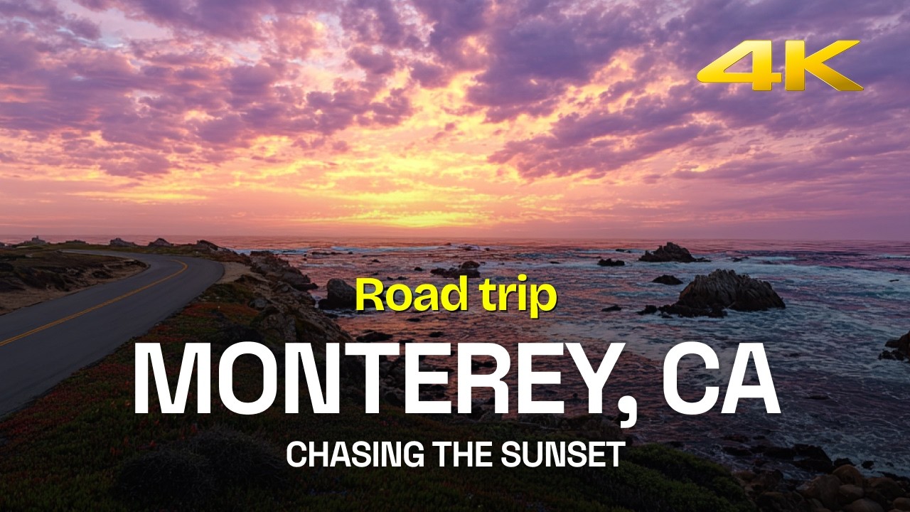 Chasing the Sunset on Monterey’s Iconic 17-Mile Drive | 4K HDR Road trip