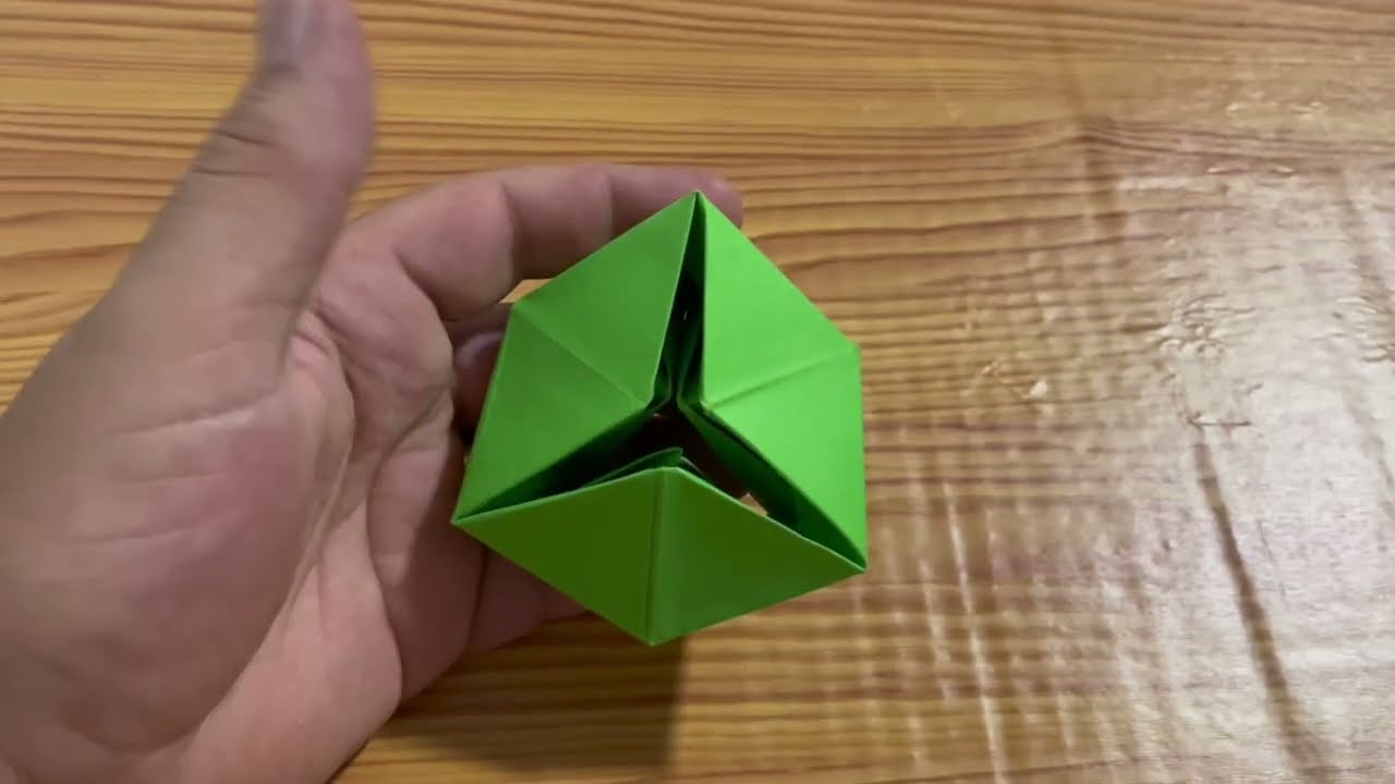 Flexágono￼ giro infinito -Origami antiestresse divertido