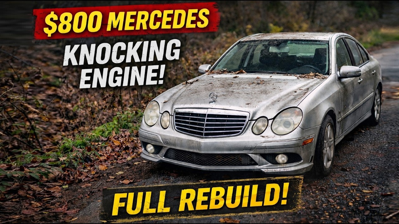$800 Mercedes With a Knocking Engine — Full Rebuild