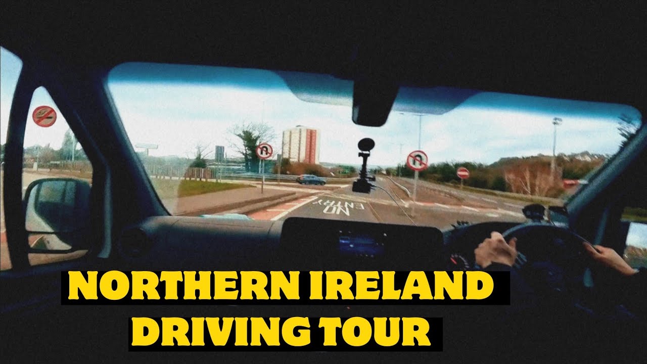 RELAXING NORTHERN IRELAND DRIVE (from the cab). A8 to Larne