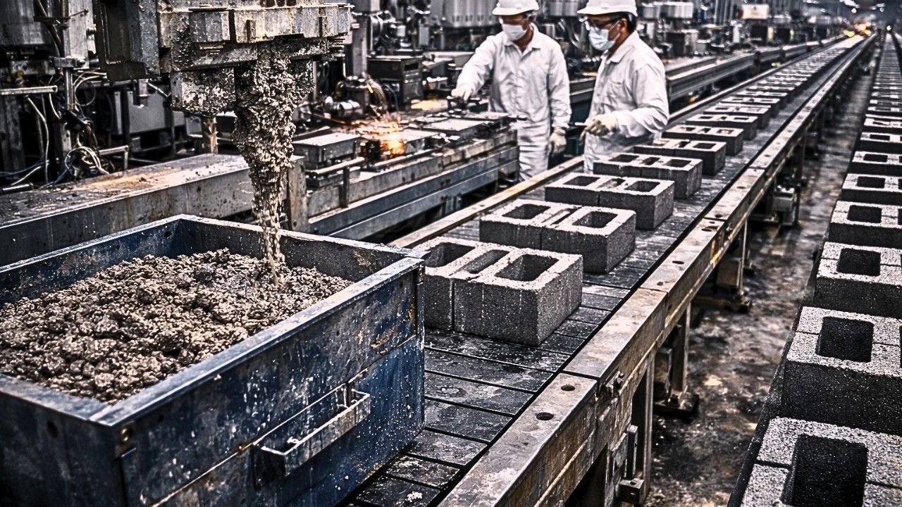ASÍ se FABRICAN los BLOQUES de CONCRETO: ¿Cómo AGUANTAN el peso de PISOS completos?