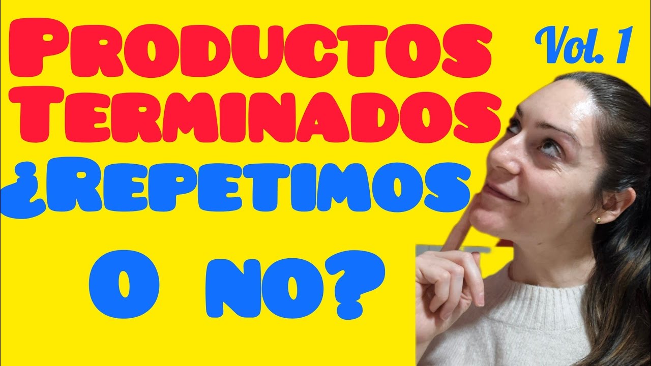PRODUCTOS TERMINADOS Vol.1 🗑
