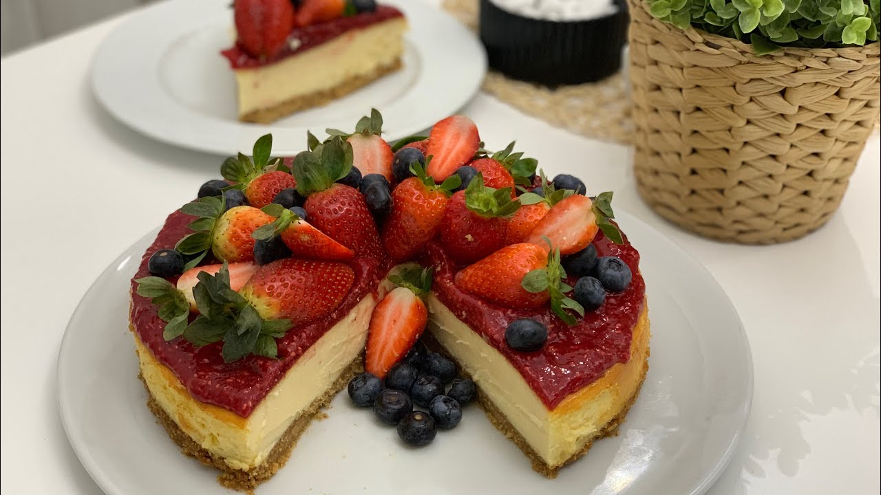 TAM ÖLÇÜLÜ FRAMBUAZLI CHEESECAKE TARİFİ😀ESKİDEN SİPARİŞ GARANTİ TUTAN TARİF☺️MERVE AKSAK YAPARDI😀