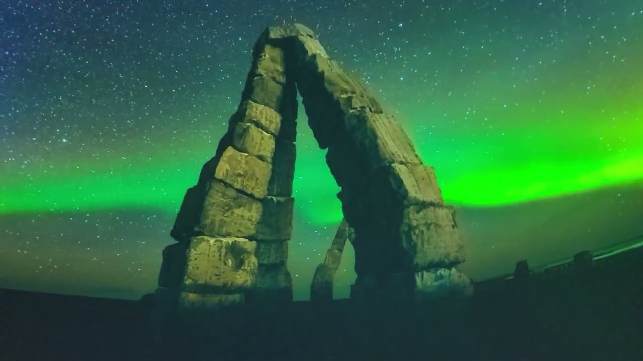 The Aurora Borealis (Northern Lights) at the Perlan Planetarium in Reykjavík, Iceland!.. 👏🏻👏🏻👏🏻